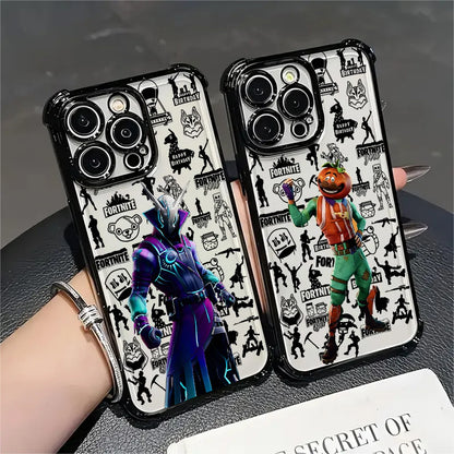 Hot Game F-Fortnites Plating Phone Case for Samsung A37 A57 A07 A36 A16 A06 A35 A55 A25 A26 A05s A15 A54 A34 A24 A14 A05 4G 5G