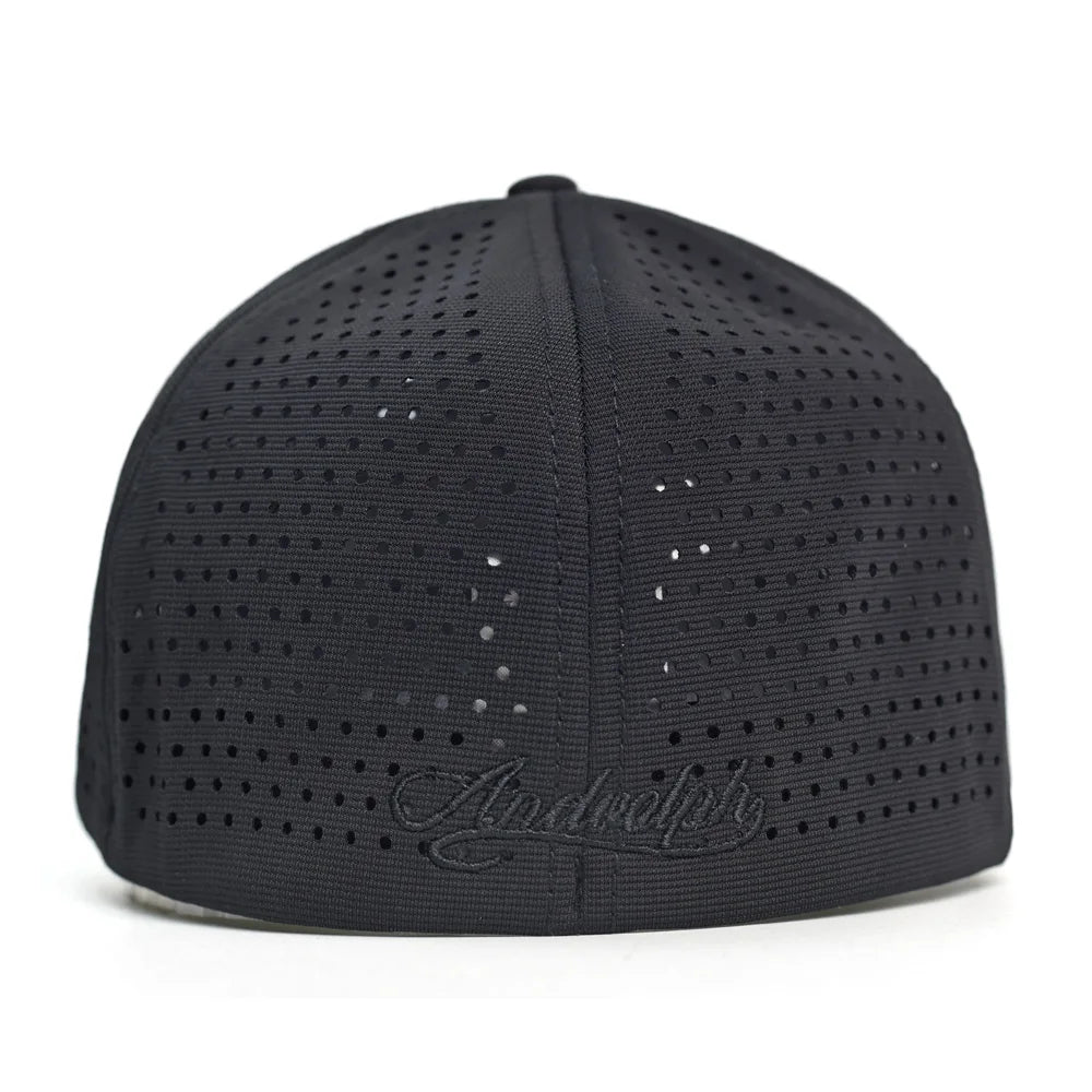 Baseballcap mit kurzem Mesh-Schirm, hinten geschlossen, für Damen und Herren, atmungsaktiv, Snapback-Cap, anliegender Dad Hat, verstellbar, einfarbig, im Trucker-Stil