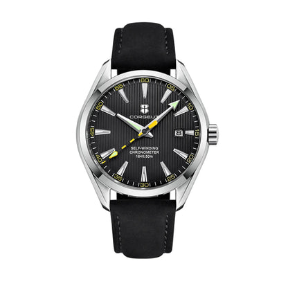 Luxury NH35 Corgeut Watch Men's 41mm Sport Clock Automatic Mechanical Wristwatch Sapphire Steel Band