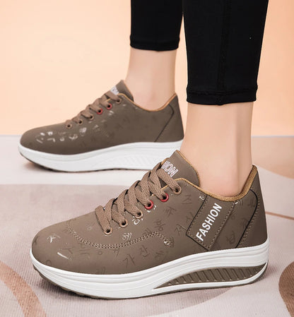 Adidași pentru femei, pantofi vulcanizați la modă pentru femei, pantofi fără toc pentru femei, pantofi de mers pe jos cu platformă, mărimi mari, Zapatillas Mujer