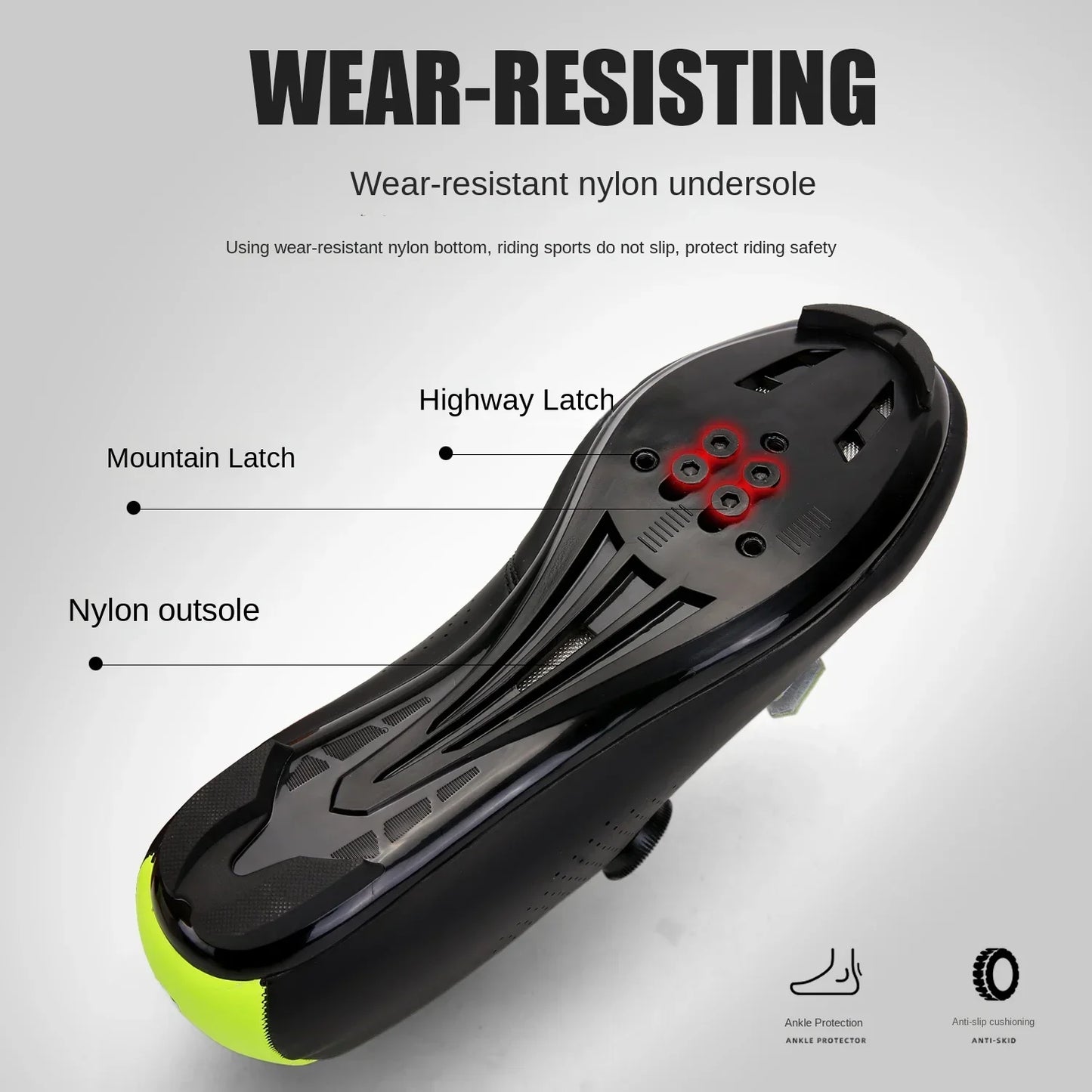 Professional New Sneakers Men Ultralight Double Buckle Cycling Shoes MTB Luminous Road Bike Shoes
