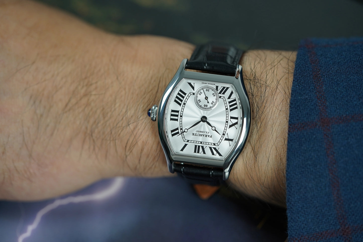 FARASUTE New Classic Hangzhou Customized Movement Manual Mechanical Watch Men's Sapphire Crystal Small Second 50m Waterproof Watch