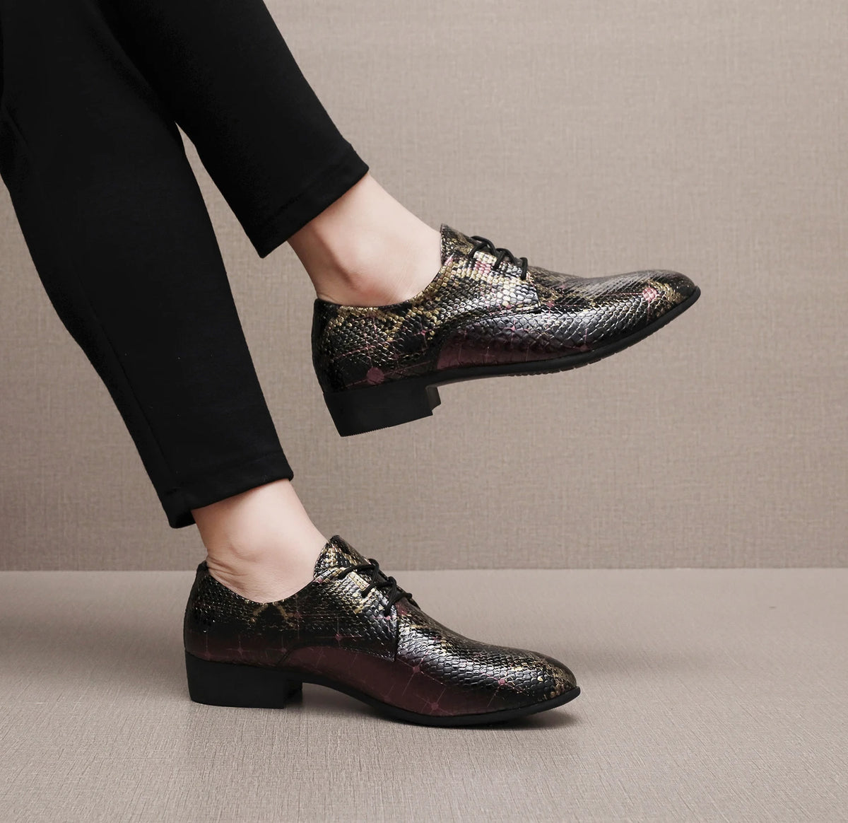 Pantofi Oxford din piele PU pentru bărbați, pantofi casual în stil urban, adidași ușori, pantofi de plimbare în aer liber pentru bărbați, încălțăminte elegantă de ocazie