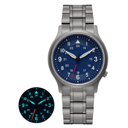 BERNY Titanium Watches for Men Super Luminous Sapphire Field Men's Watch Outdoor Quartz Wristwatch Lightweight 5ATM