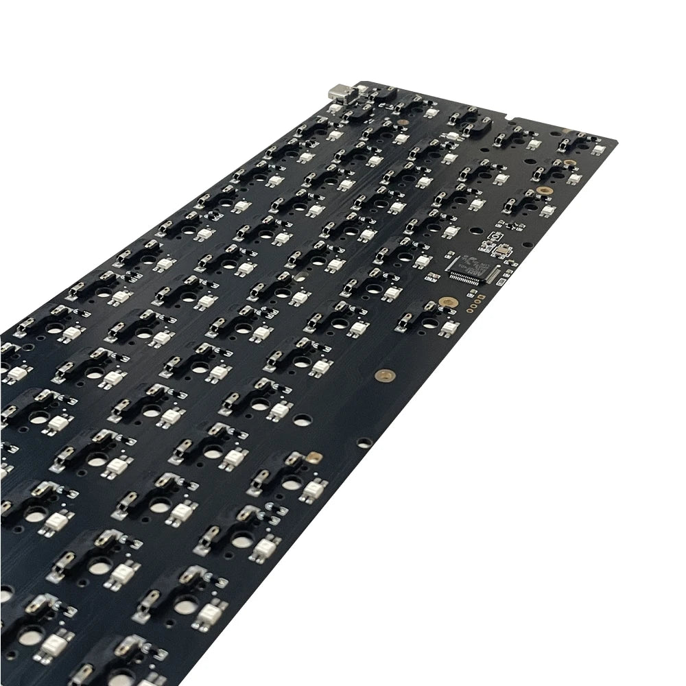 Hot-Swap 64RGB Mechainical Keyboard Custom PCB Compatibal With GH60 Wooting 60he RAKK PCB Kit optional