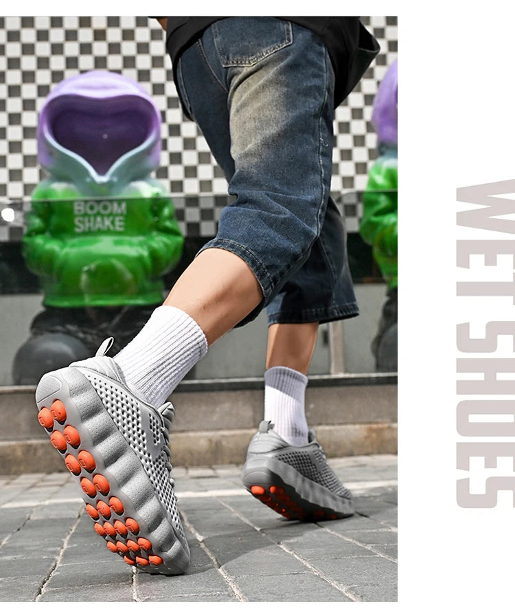 Comfortabele casual herensneakers met voetmassagetechnologie Ademende, lichtgewicht sportschoenen voor dames