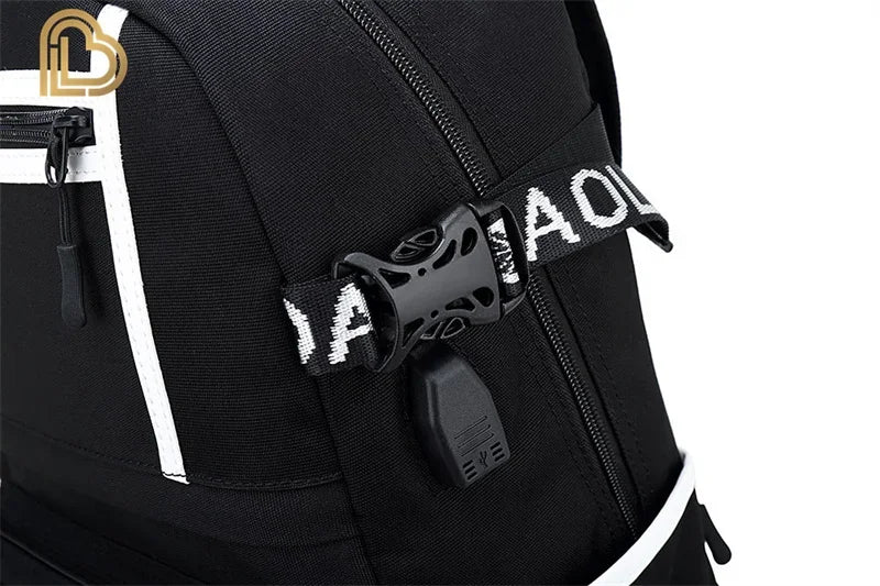 Ultima Knight F-Fortnited Battle Royale Rucksack mit USB-Ladeanschluss, Anime-Figuren und Studienfach für Schreibwaren für Schüler