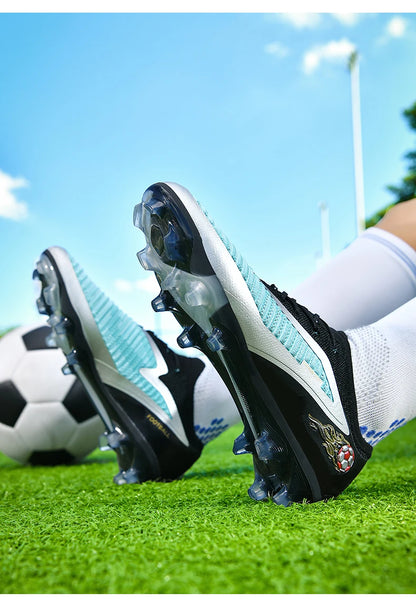 New Men Football Boots Sport Soccer Shoes Outdoor Cleats Adult Non Slip Boys Long Spikes Training Breathable Match Comfortable