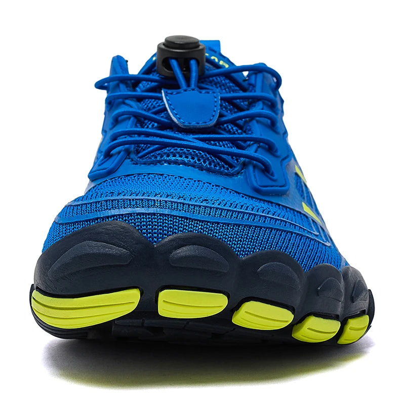 HOBIBEAR Sneaker unisex a punta larga, stile barefoot, antiscivolo, scarpe sportive da esterno con fascia elastica, sneakers da spiaggia