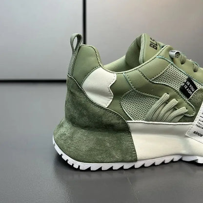 Luksus sneakers til mænd, sportssko, mokkasiner, chunky sneakers til mænd, afslappede sneakers, komfortable, åndbare, trendy designede sko med personlighed