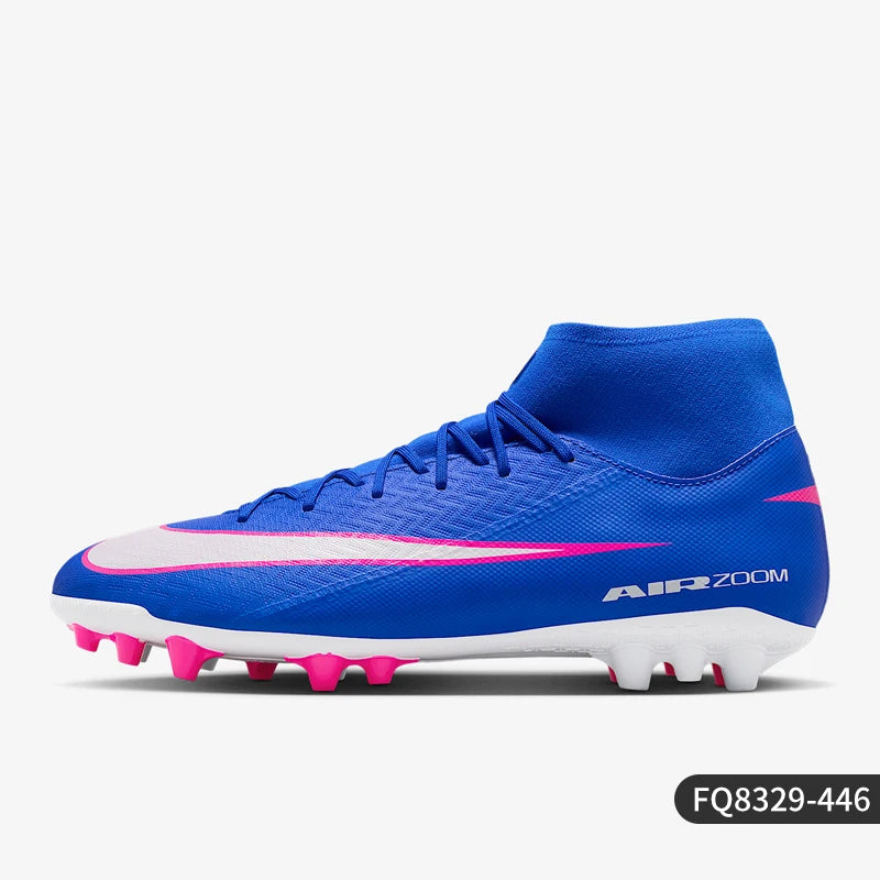 Nike originalni spomladanski moški nogometni čevlji s srednjim zgornjim delom in vezalkami, odporni proti obrabi, model FQ8329-446