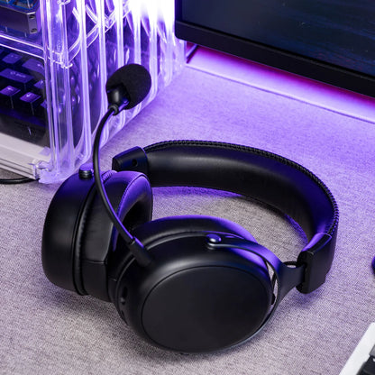 Casque de jeu AKKO Verge S9 E-Sports avec micro, casque de jeu quad-mode, son surround 7.1 canaux, audio FPS optimisé, haut-parleur de 53 mm