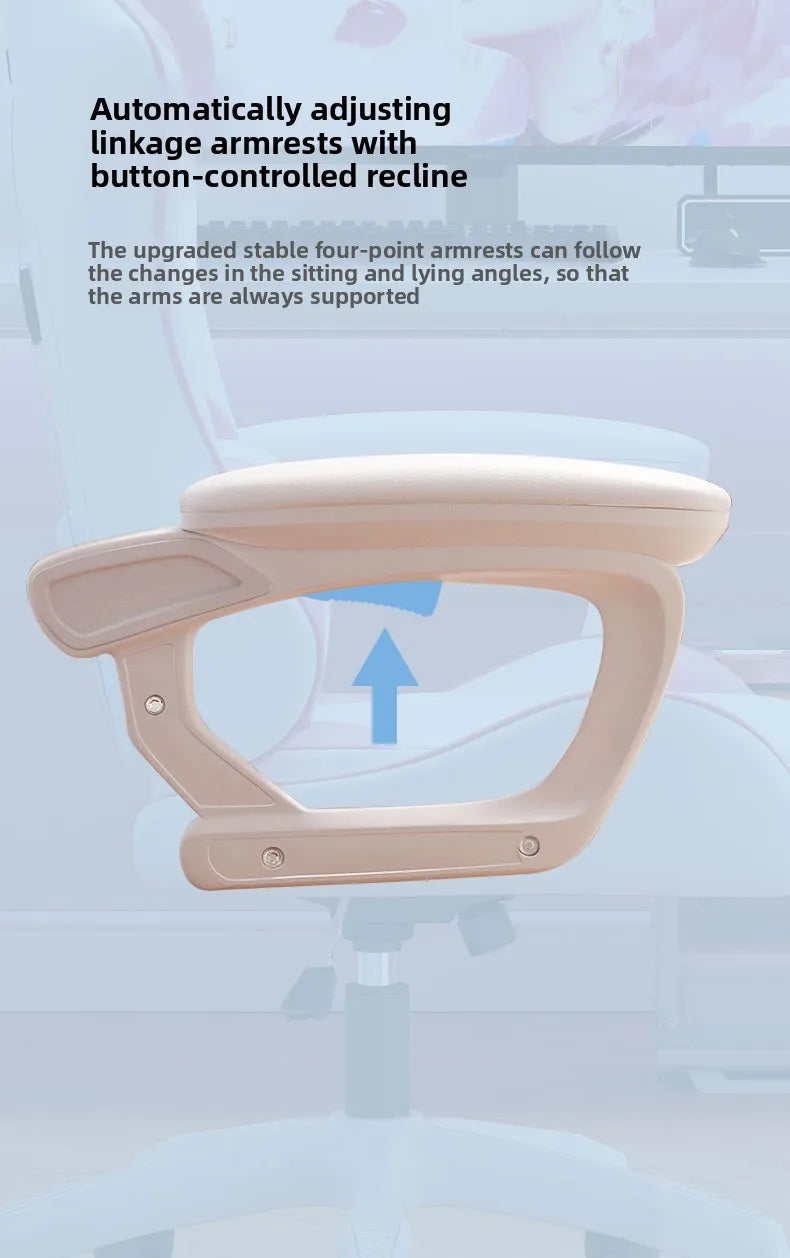 Ergonomic Gaming Chair Reclining Office Chair Home Computer Desk Swivel Rideable Gaming Seat for Bars and Esports Study Chair
