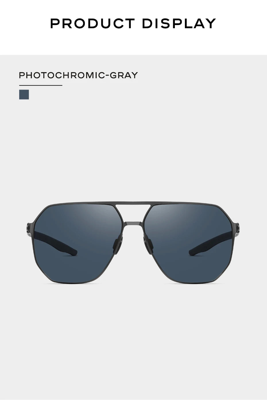 CAPONI Nylon Sunglasses For Men Super Elastic Bio-Steel Polarized Driving Sun Glasses UV400 Protect Brand Design Shades CP23017