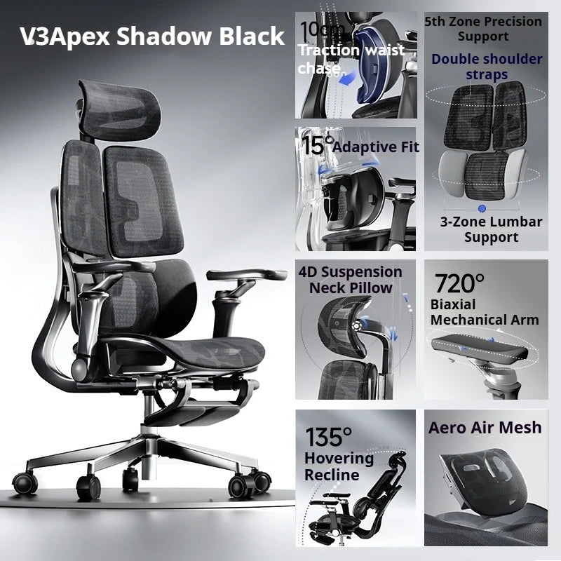 Office Mesh Chair Ergonomic Executive Computer Gaming Furniture Modern Swivel Rolling Adjustable Silla Gaming Ergonomic Chair