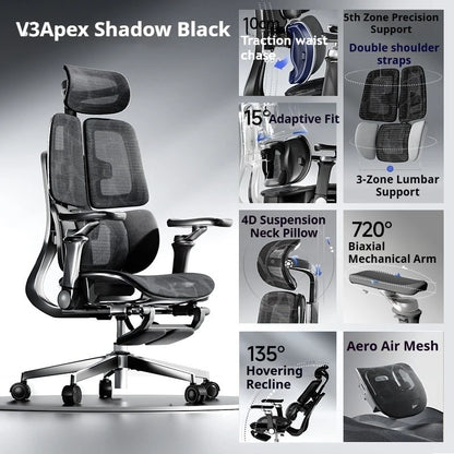 Office Mesh Chair Ergonomic Executive Computer Gaming Furniture Modern Swivel Rolling Adjustable Silla Gaming Ergonomic Chair