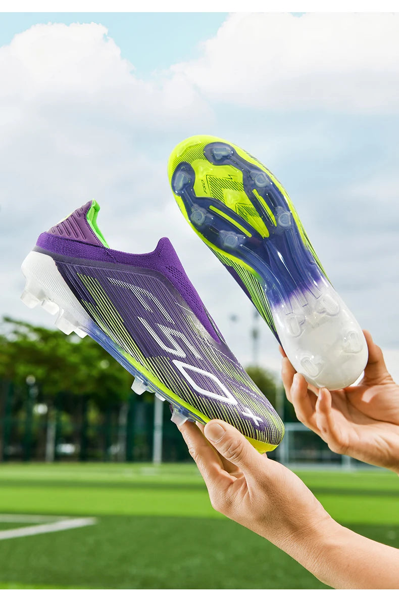 New Men Soccer Shoes Futsal Football Boots Sneakers Match Grass Cleats High-quality Non-Slip Indoor Hot-selling High-top Outdoor