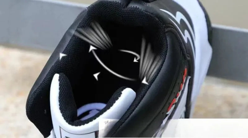 Nouvelles baskets antidérapantes pour hommes, chaussures de basket-ball montantes de luxe confortables, chaussures de course tendance et polyvalentes, chaussures décontractées