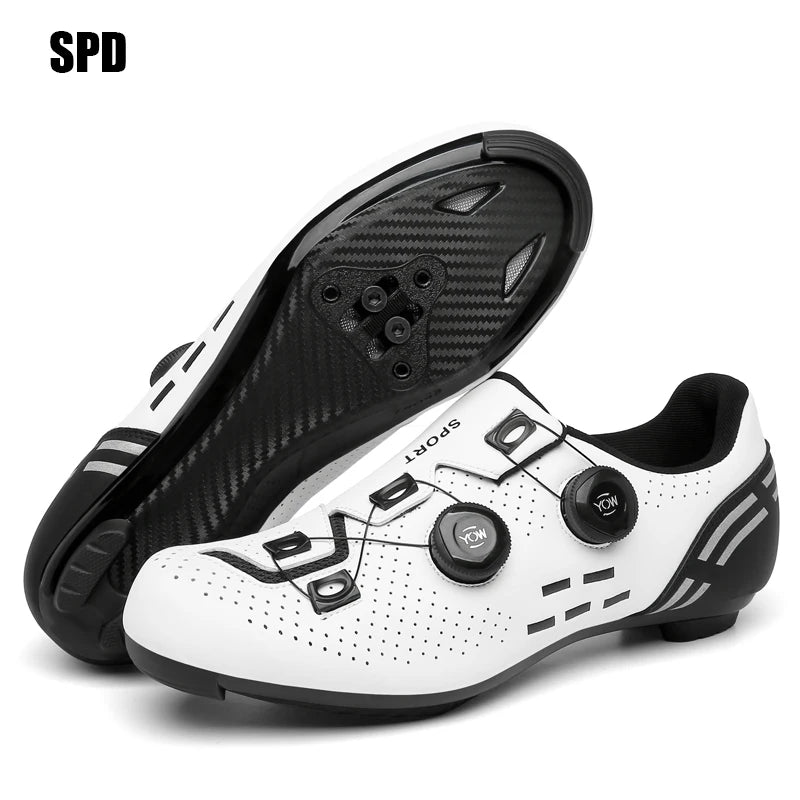 Men’s Professional MTB and SPD Cycling Shoes Mountain Racing Shoes Women’s Mountain Racing SPD Road Cycling Shoes