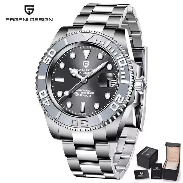 PAGANI DESIGN V2 Japan movement Luxury Men Mechanical Watch 40MM Ceramic bezel AR Coated Sapphire Glass Automatic Watch For Men