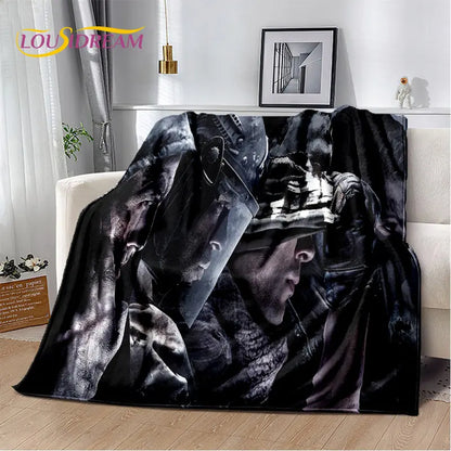 3D COD,Call of Duty Game Gamer Soft Plush Blanket,Flannel Blanket Throw Blanket for Living Room Bedroom Beds Sofa Office Cover