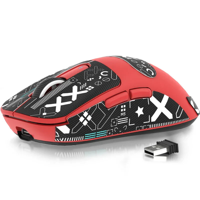 Ratón gaming inalámbrico ATTACK SHARK X3 PixArt PAW3395 49g SUPERLIGHT, BT/2.4G inalámbrico/con cable, 6 DPI ajustables hasta 26000