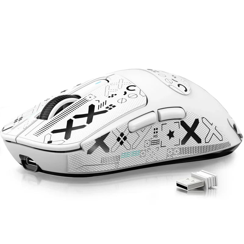 Ratón gaming inalámbrico ATTACK SHARK X3 PixArt PAW3395 49g SUPERLIGHT, BT/2.4G inalámbrico/con cable, 6 DPI ajustables hasta 26000