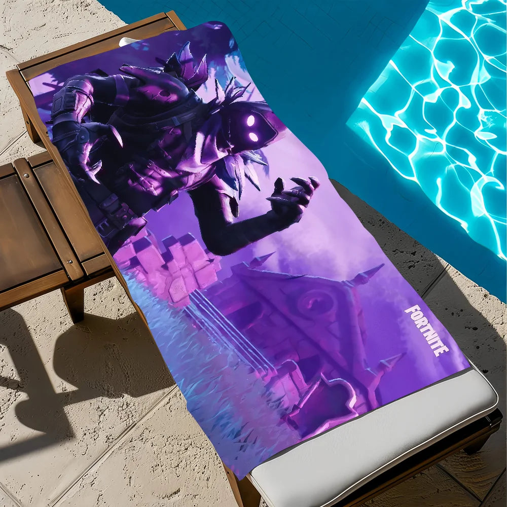 Strandtuch Badetuch schnelltrocknend leicht tragbar F-FORTNITES-ES Sauna Camping Schwimmen Game Pool Reise