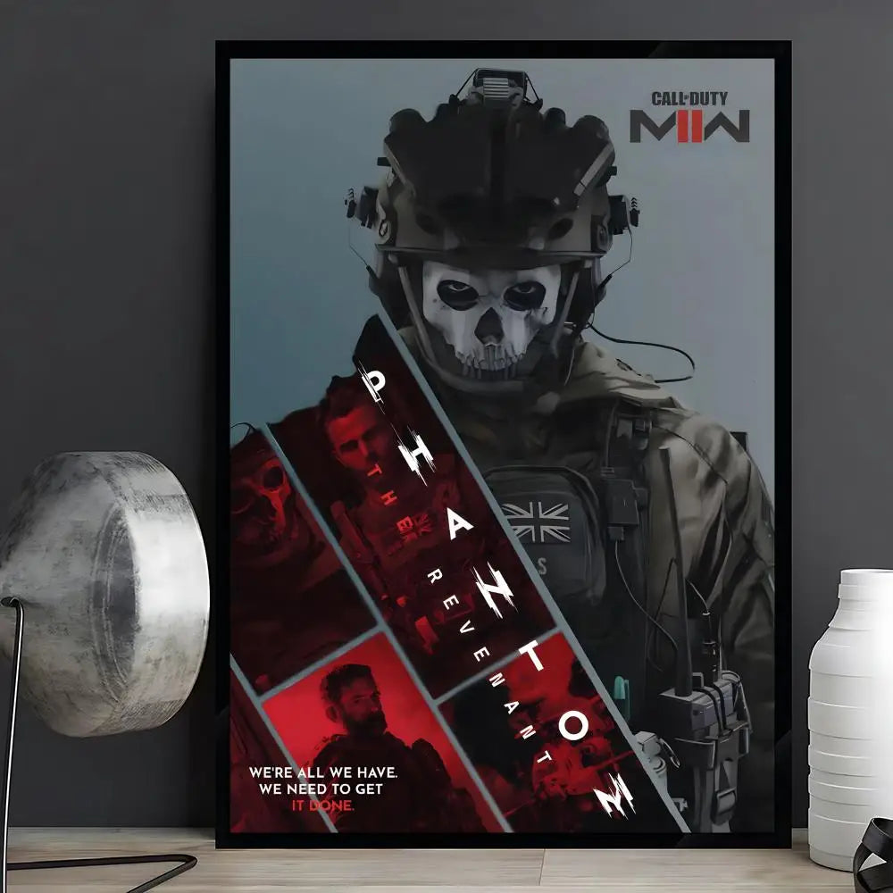 game Call of Duty Poster Posters Anime Room Decor Decoration Movie Backpack Wall Interior Music Wall Art