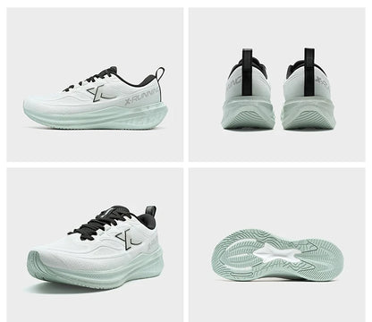Xtep Running Shoes for Men 2025 Winter Trendy Shock Absorption Cushioning Non-Slip Comfortable Lace-Up Sneakers 875419110045