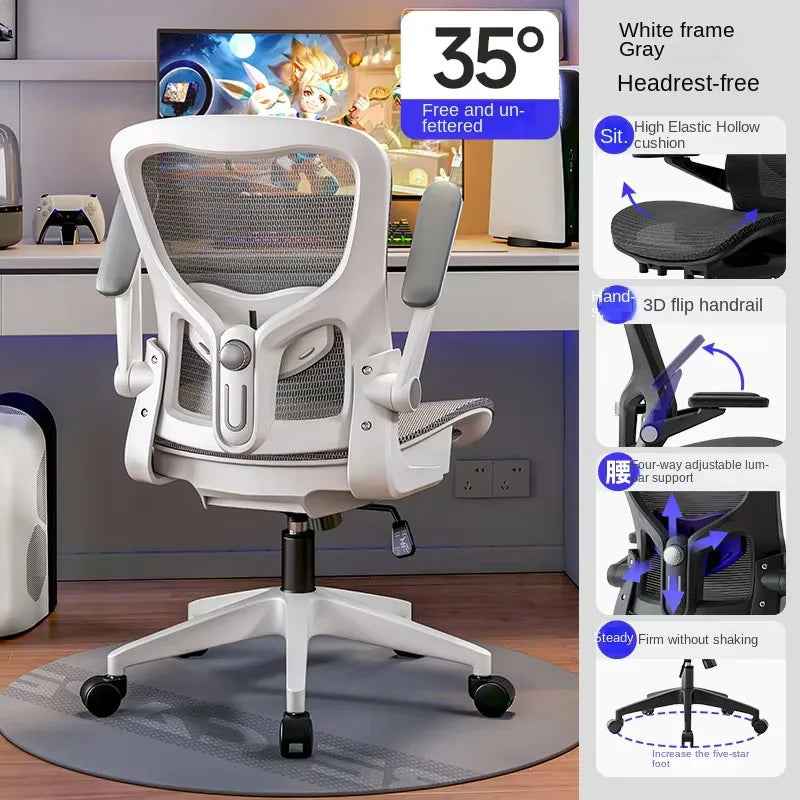 UVR Ergonomic Gaming Chair Mesh Office Chair with Reclining Backrest, Adjustable Computer Gaming Chair with Comfortable Support, Executive Swivel Chair