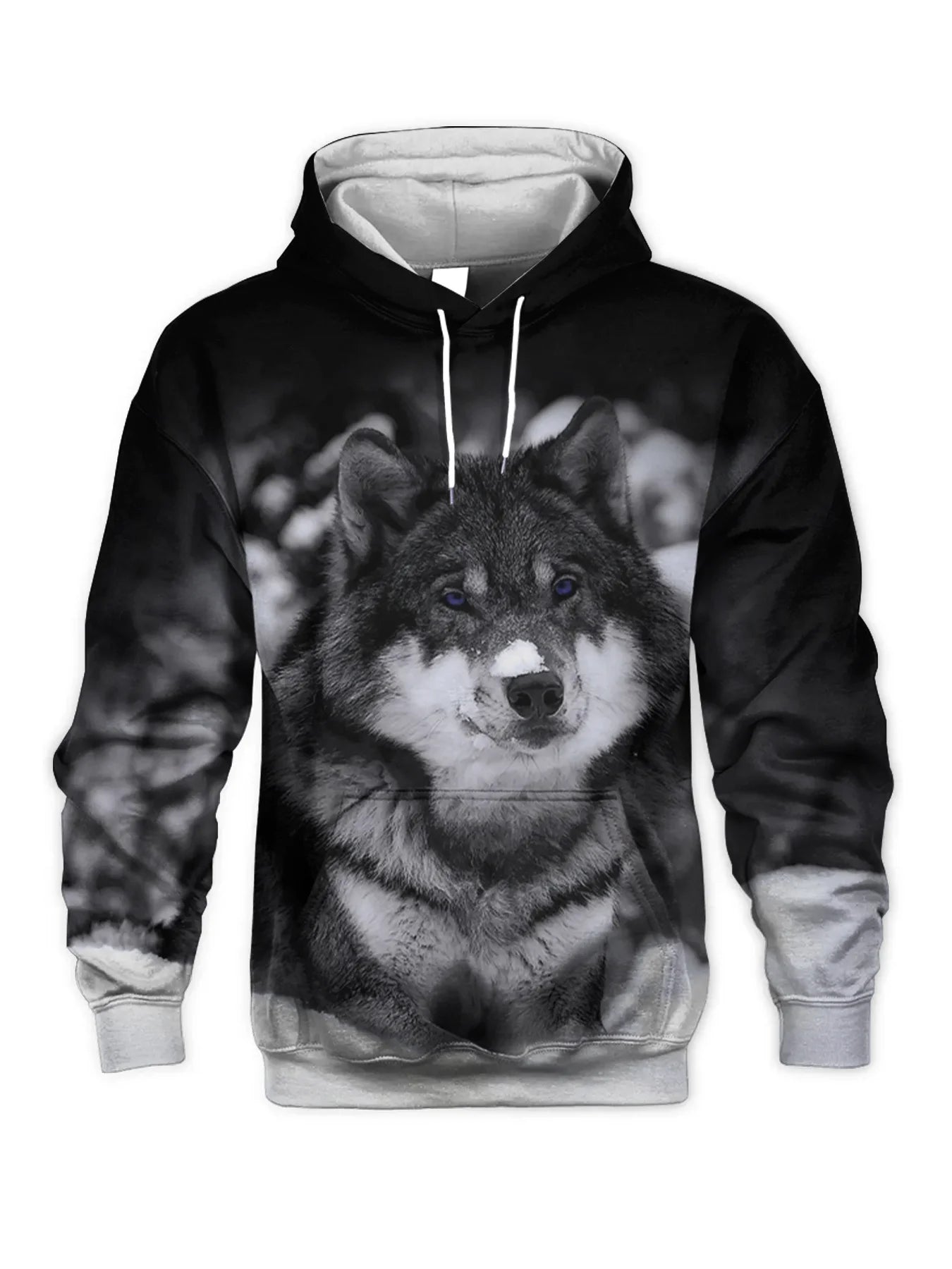 Fashion Animal Men's Hoodie Wolf 3D Print Fall Sweatshirt Hoodie Street Casual Sweatshirt Y2K Men's Oversized Unisex Clothing