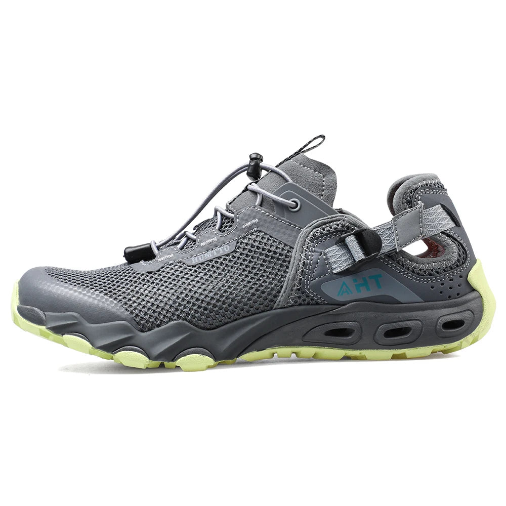 Ghete de drumeție marca HUMTTO pentru bărbați, adidași, sandale noi de trekking de vară, bărbați, respirabile, pentru plimbări în aer liber, alpinism, încălțăminte de apă pentru bărbați