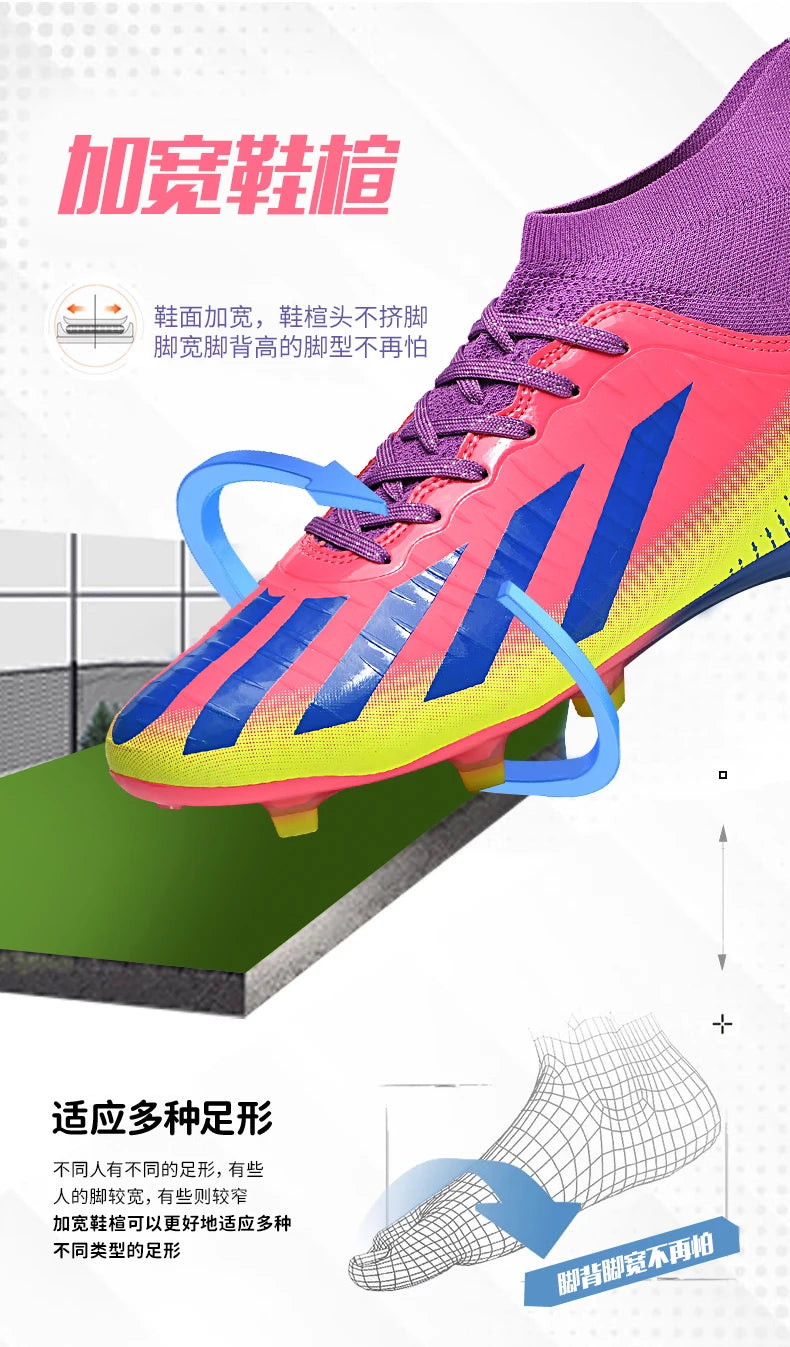 Double Star 2026 New Low-Top AG Football Boots Ultralight Professional Outdoor Men's Soccer Cleats Size 35-45