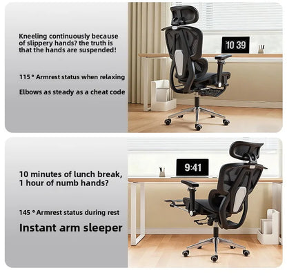 Portable Minimalist Ergonomic Chair 10D Armrest Computer Chair Office Chair Study Chair Gaming Chair Gravity Sturdy and Durable