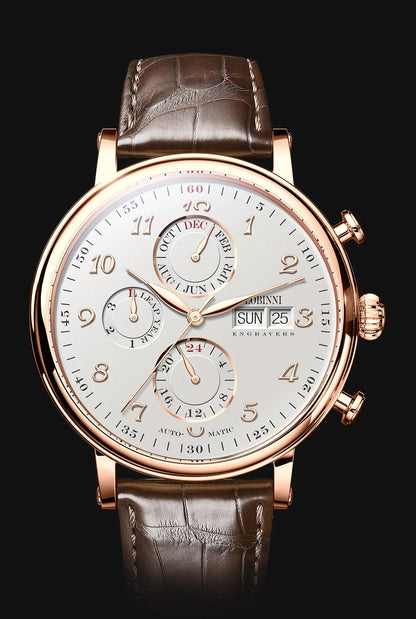 Luxury Brand Switzerland LOBINNI Perpetual Calendar Automatic Mechanical Men's Watches Sapphire Multi-function Clock L13019-8