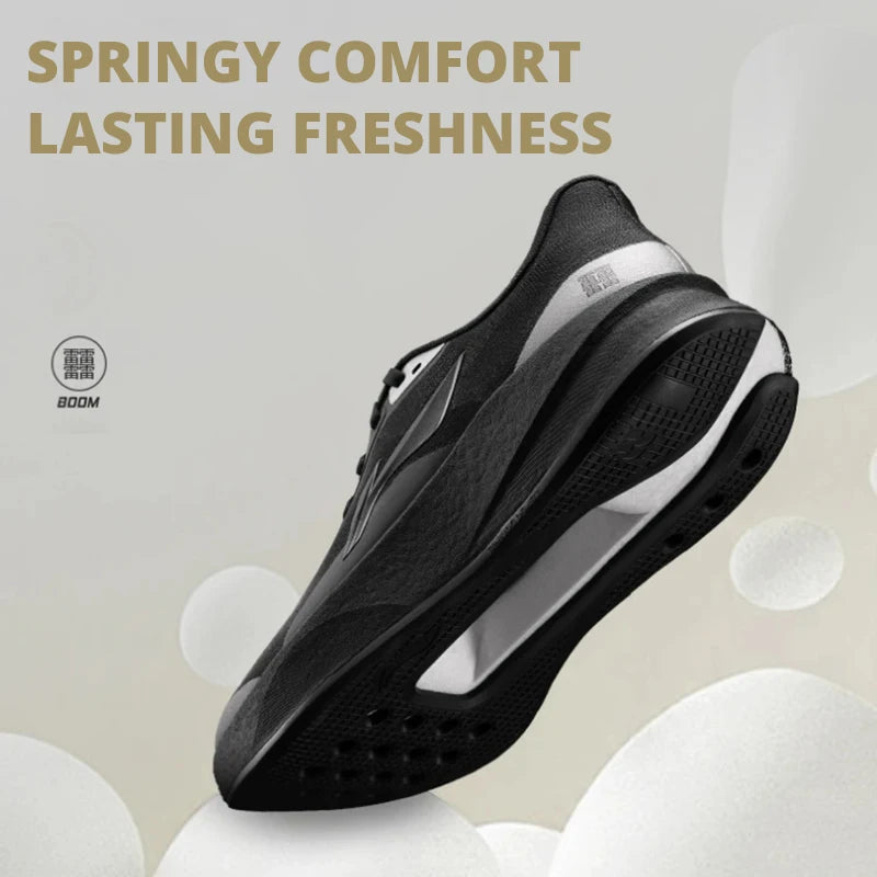 Li-Ning moški tekaški copati CHAOYING Cushion BOOM – lahki, prožni, TEMPO BOUNSE, mehki, udobni športni copati LiNing ARBW007