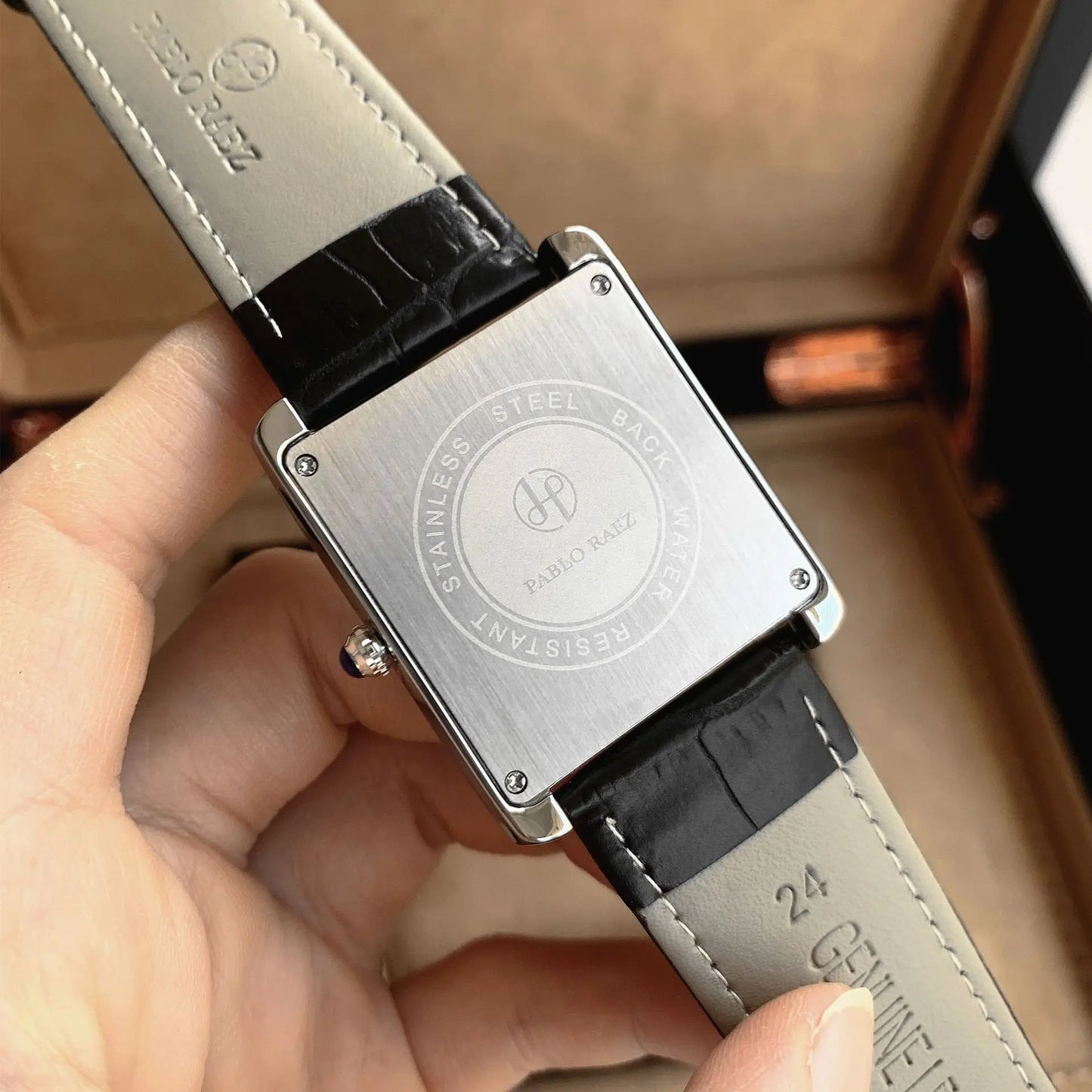 UTHAI Men Watch Business Light Luxury Brand Square Classical Calendar Waterproof Belt Male Fashion Quartz Clock Watches Gift