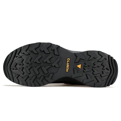 Pantofi din piele HUMTTO pentru bărbați, pentru iarnă, camping și activități în aer liber, pantofi sport pentru bărbați, bocanci de trekking respirabili, adidași antiderapanti pentru drumeții