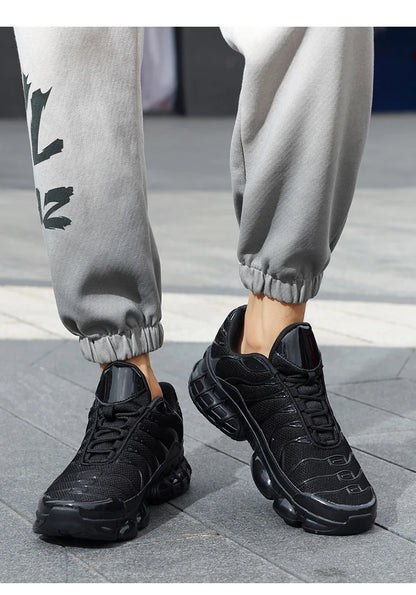 Men's Cushion Sports Shoes Lightweight Breathable Running Shoes Gym Workout Training Walking Comfortable Shock Absorption