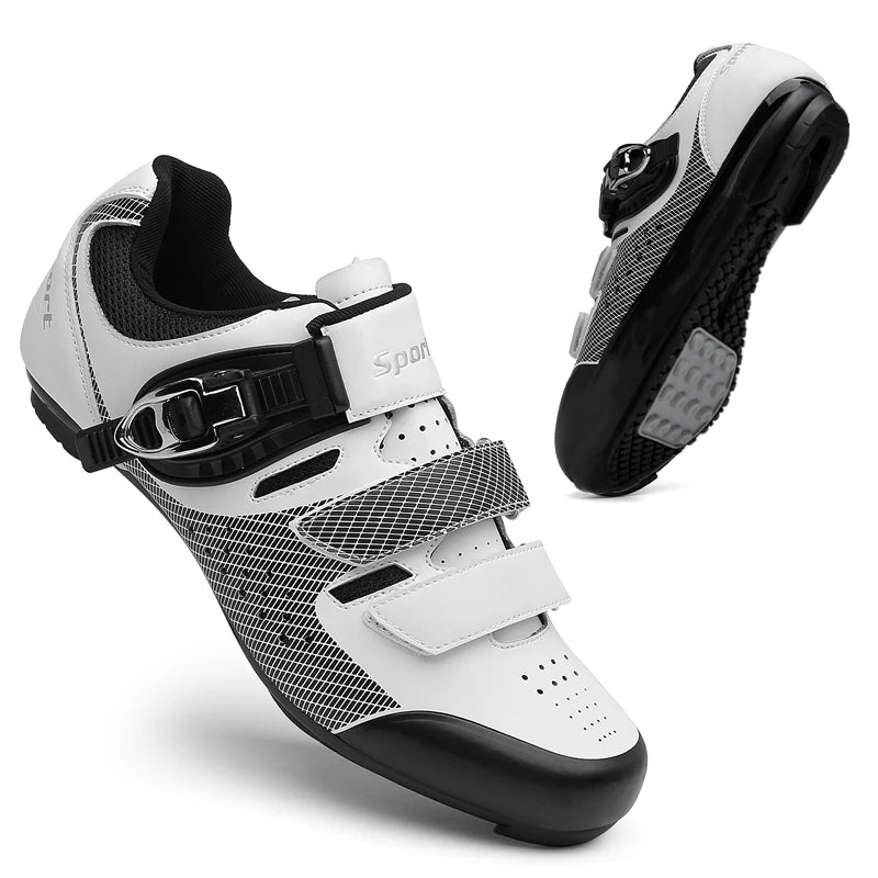Pantofi de ciclism pentru bărbați fără crampoane, pantofi MTB pentru pedale plate, pantofi de viteză din cauciuc antiderapant pentru biciclete de șosea, adidași de curse pentru femei pentru biciclete montane
