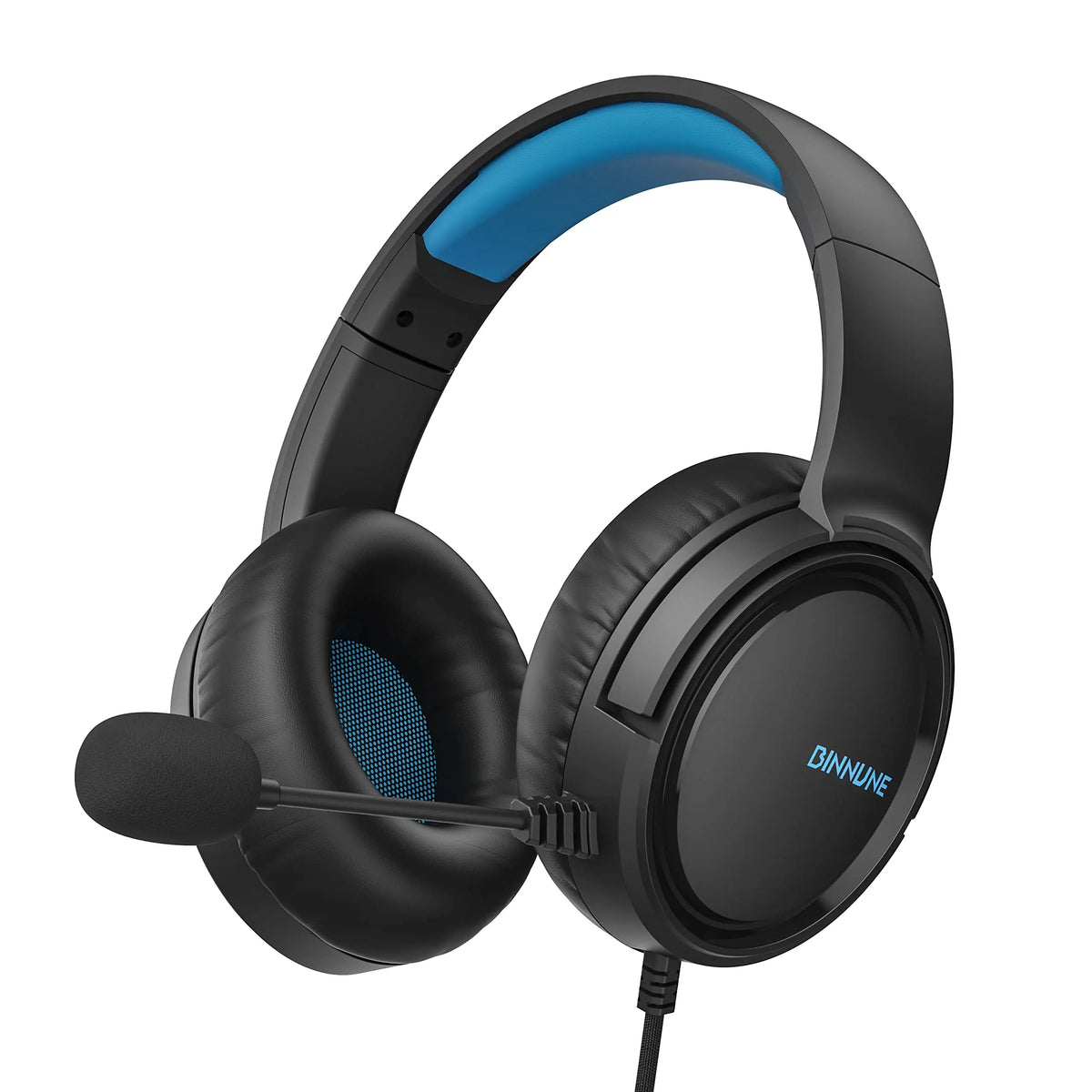 Casque de jeu BINNUNE avec micro pour PS4 PS5 Xbox Series X | S Xbox One PC Switch Casque de jeu filaire pour Playstation 5 Xbox 1