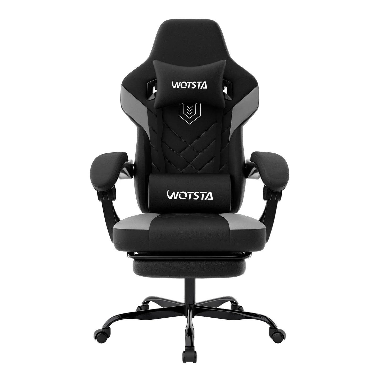 Gaming Chair with Footrest Gamer Chairs Ergonomic with Lumbar Cushion Headrest Gaming Chair Height Adjustable Computer Chair