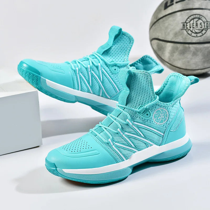 2024 New Dragon B Style Orange Men's Basketball Shoes Size 38-44 Air Cushioning Sport Sneakers Mesh Breathable Training Shoes