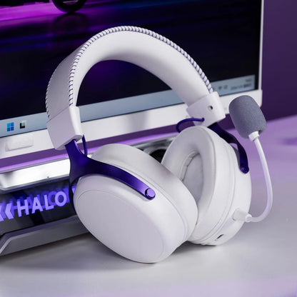 Casque de jeu AKKO Verge S9 E-Sports avec micro, casque de jeu quad-mode, son surround 7.1 canaux, audio FPS optimisé, haut-parleur de 53 mm