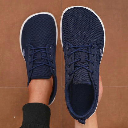 Pantofi fără toc pentru femei, din plasă moale, potriviți pentru călătorii, cu talpă lată, ușori, cu susținere, pantofi sport pentru fitness și timp liber pentru bărbați