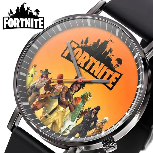 Wrist Watch F-Fortnite Cook Watch Trend Fashion Creative Quartz Student Watches Battle Game Figure Model Kids Birthday Gift