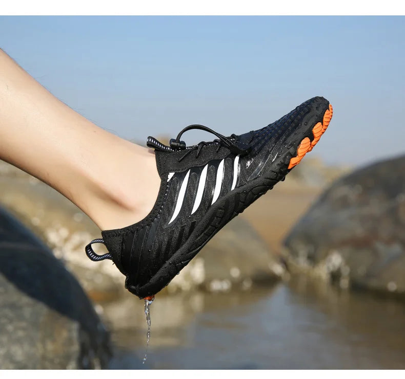 Uomo Donna Scarpe da acqua Scarpe acquatiche Scarpe drenanti Sport da spiaggia Sandali da nuoto Asciugatura rapida Canottaggio A piedi nudi Immersioni Pesca Surf Sneakers