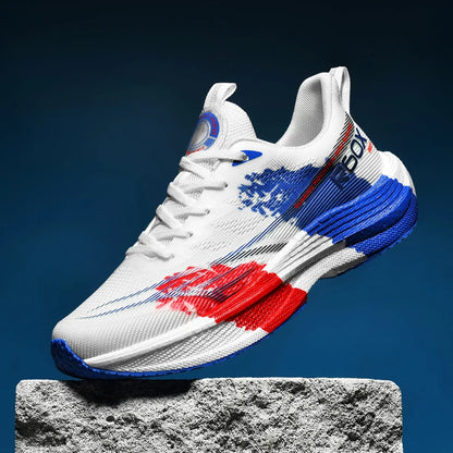 Running Shoes Men Mesh Breathable Lace-up Comfortable Marathon Sports Casual Tennis Shoes Big Size Trendy Sneakers for Men