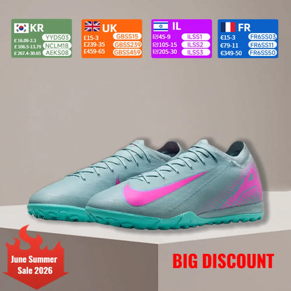 Nike Mercurial Vapor 16 Pro TF Unisex nogometni čevlji | Nadzor hitrosti in oprijem za agilnost | Nogometni čevlji za umetno travo FQ8687-301